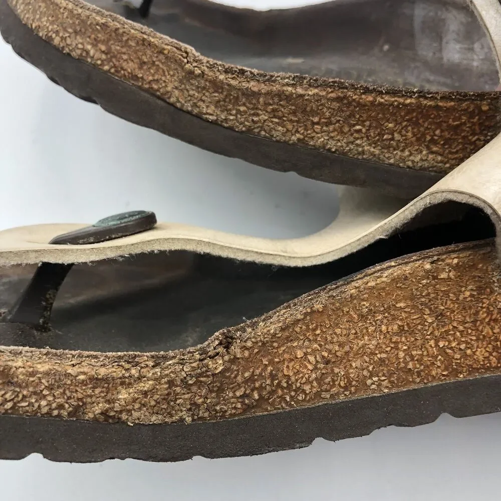 Birkenstock Gizeh Womens 7 EU 38 Leather T Strap Thong Sandal
